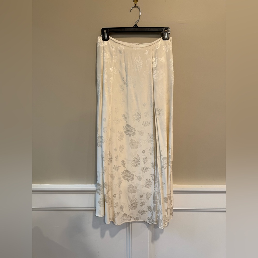 Wilfred Cream Floral Maxi Skirt